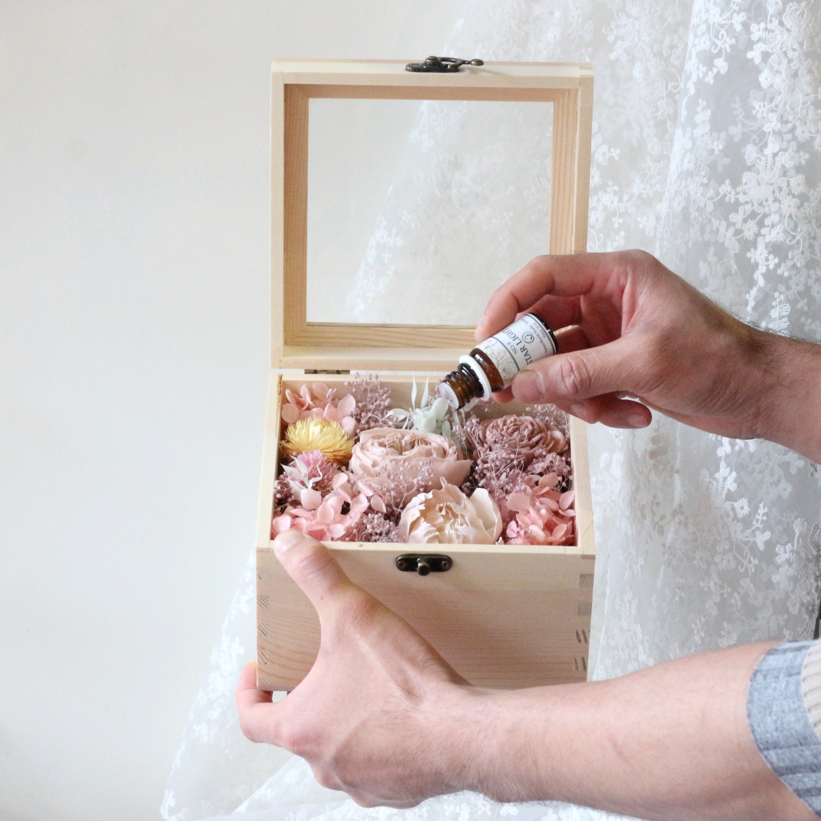 永恆花花盒+精油/材料包【含教學視頻】