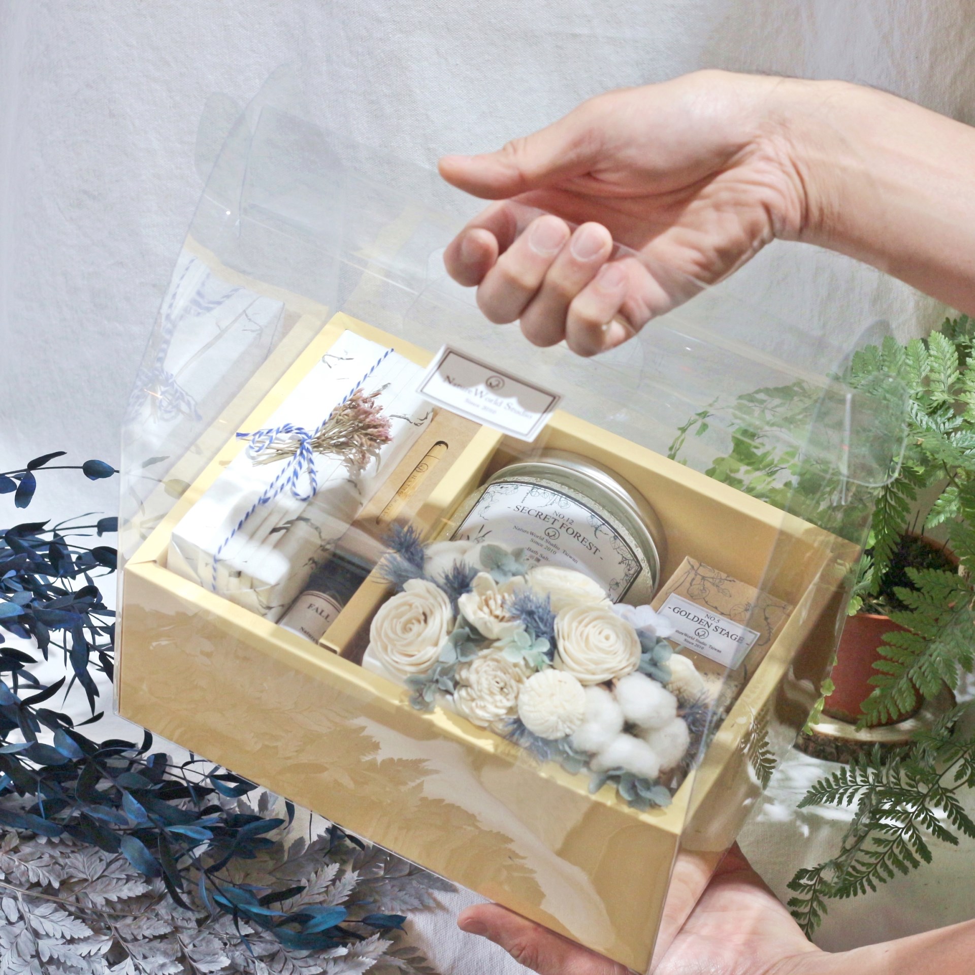【星河香氛8件禮盒組】蠟燭/浴鹽/舒眠噴霧/精油/擴香桌花