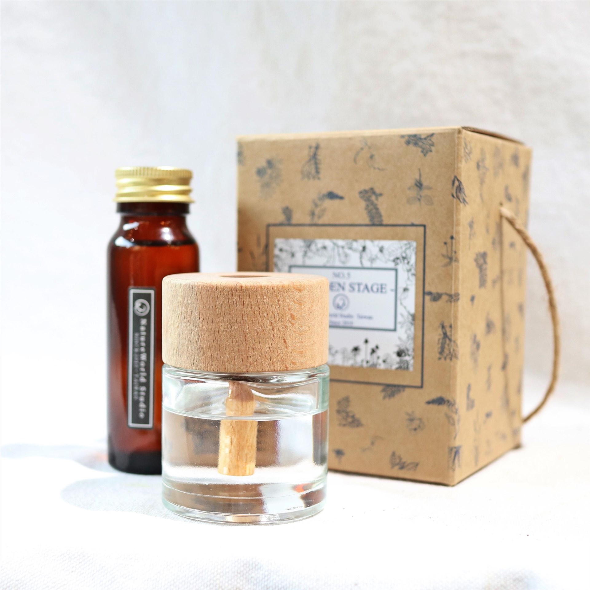 天然櫸木質感擴香瓶組/50ml 