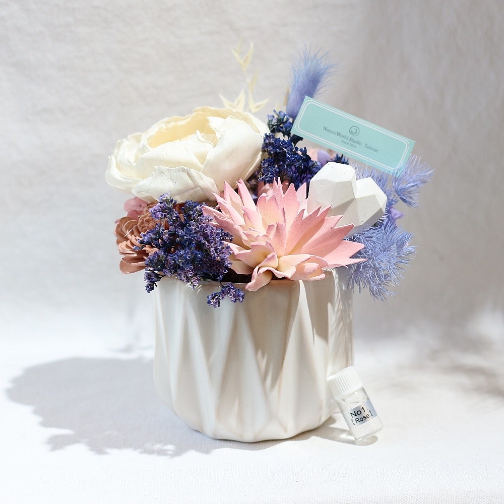 春神/索拉花擴香石桌花+1ml精油