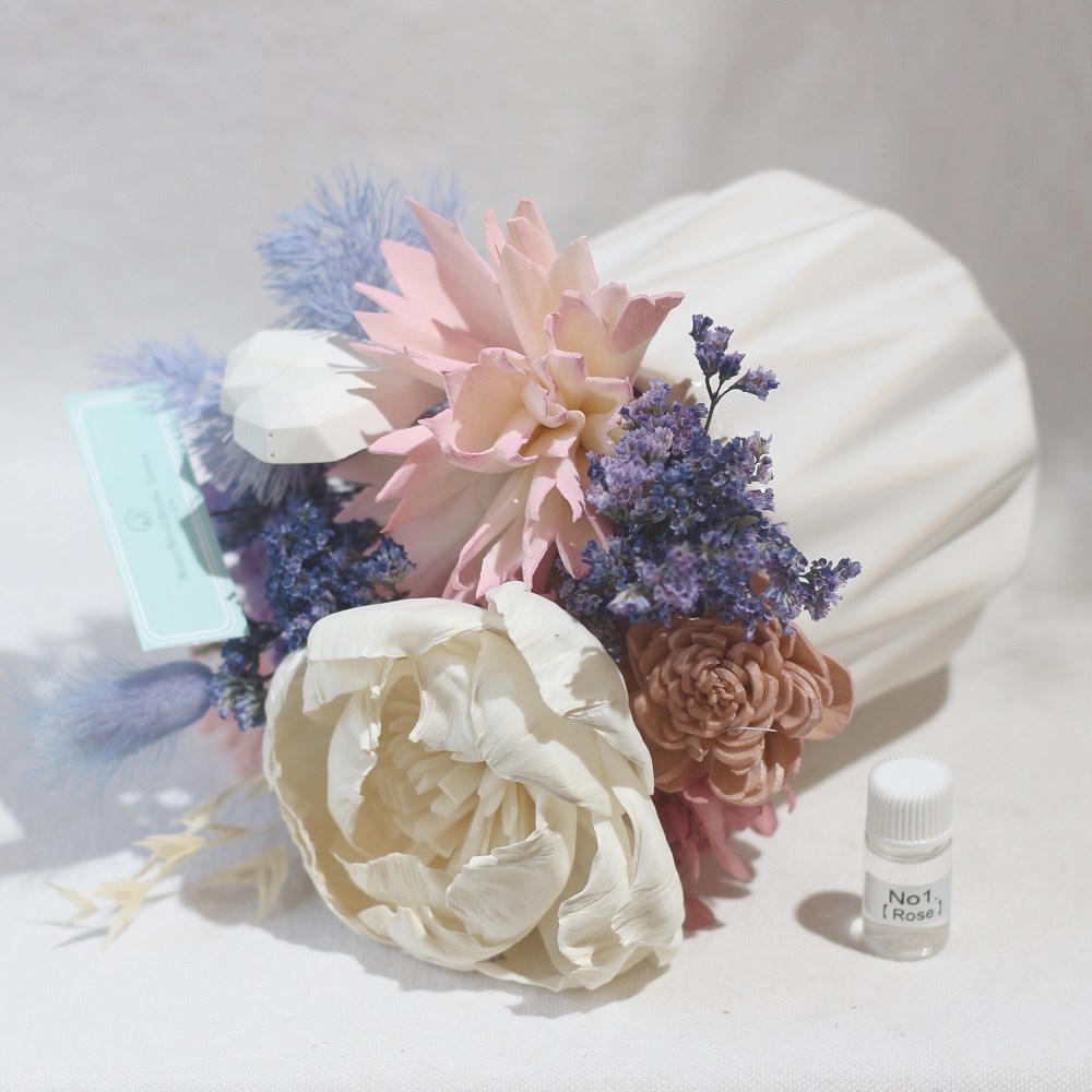 春神/索拉花擴香石桌花+1ml精油