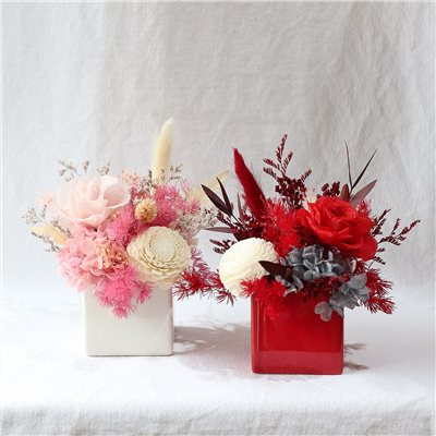 傾國傾城/永恆玫瑰香氛桌花/不凋花/永生花
