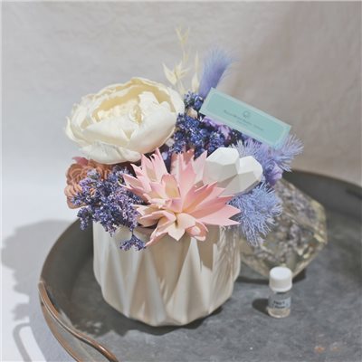 春神/索拉花擴香石桌花+1ml精油